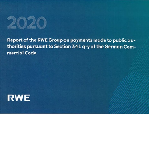 2020 report by RWE Group on payments to public authorities under German Commercial Code Section 341 q-y.